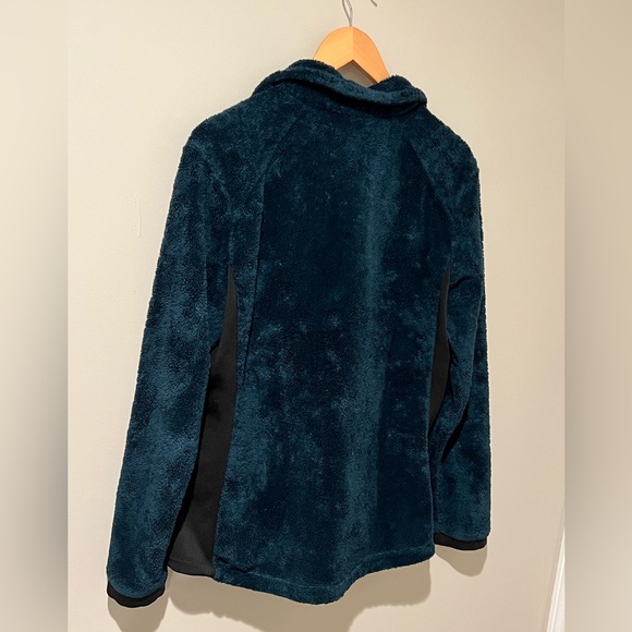 The North Face Fuzzy Teal Teddy Fleece Zip Up - Picture 5 of 5